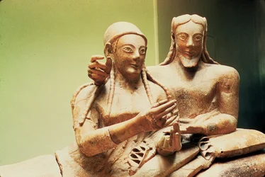 Sarcophagus of the Spouses, from Cerveteri (detail)
